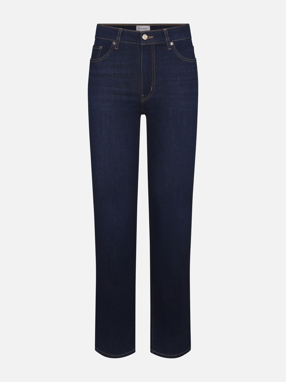Frame Jeans Le Sleek Straight in Dark Indigo